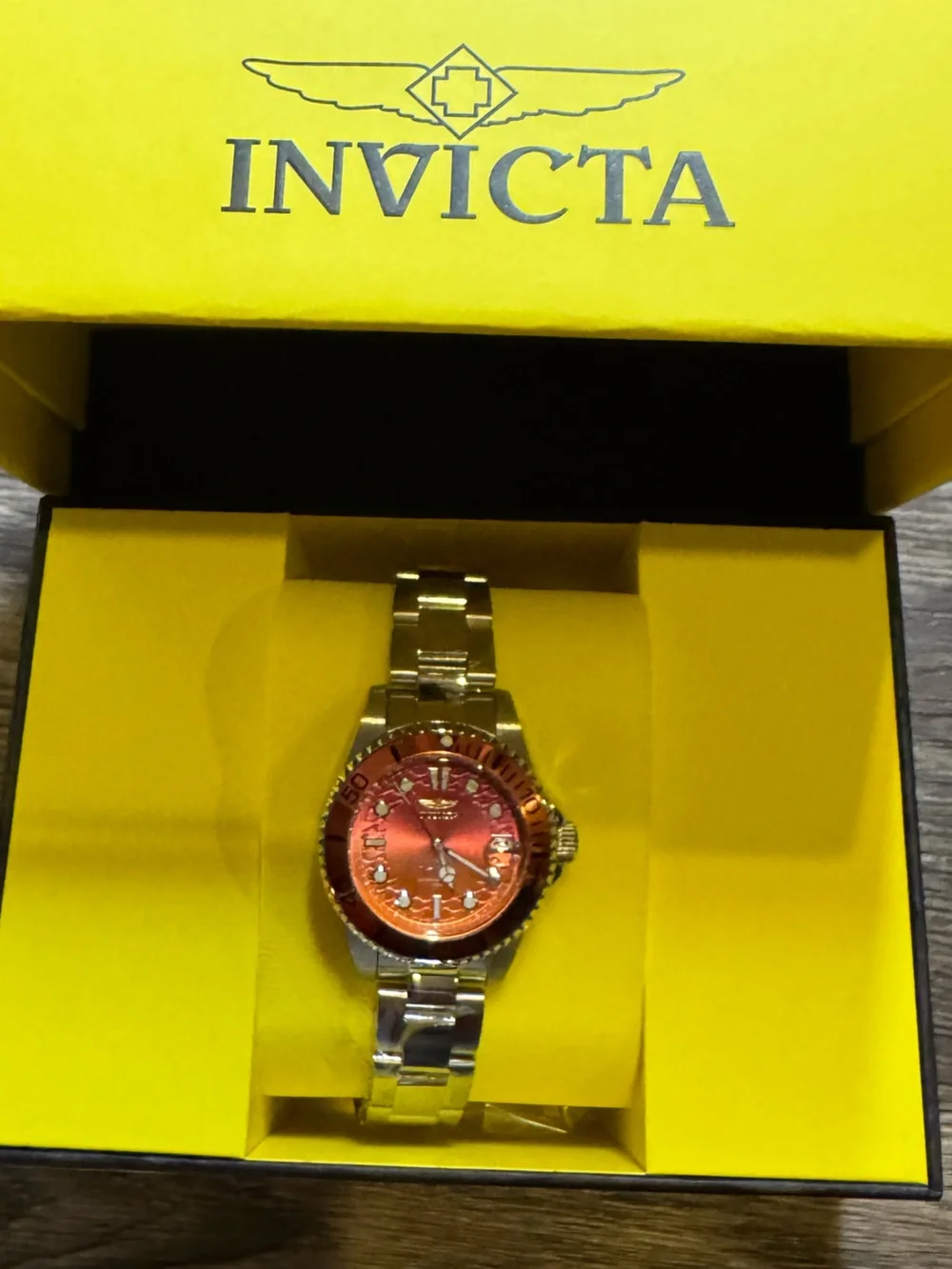 Invicta Women's Pro Diver with Orange Gradient Face
